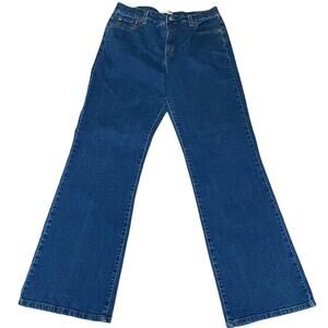 Levi’s 512 Jeans Perfectly Slimming size 16 High Rise Boot Cut Blue Denim